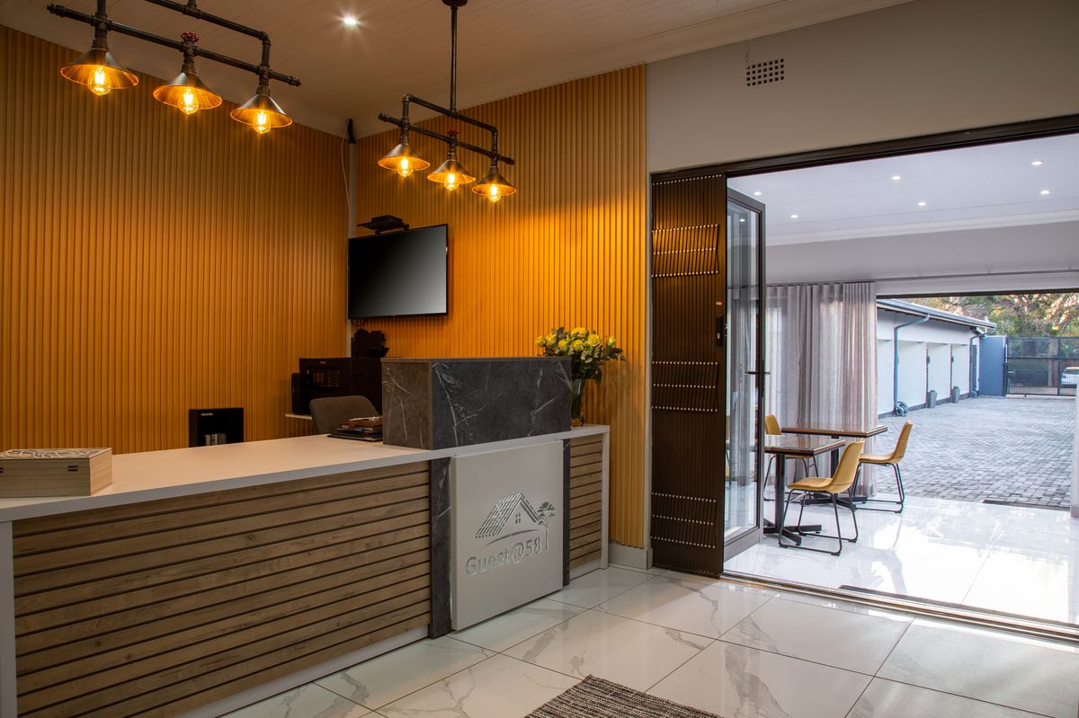 Reception leading to courtyard
